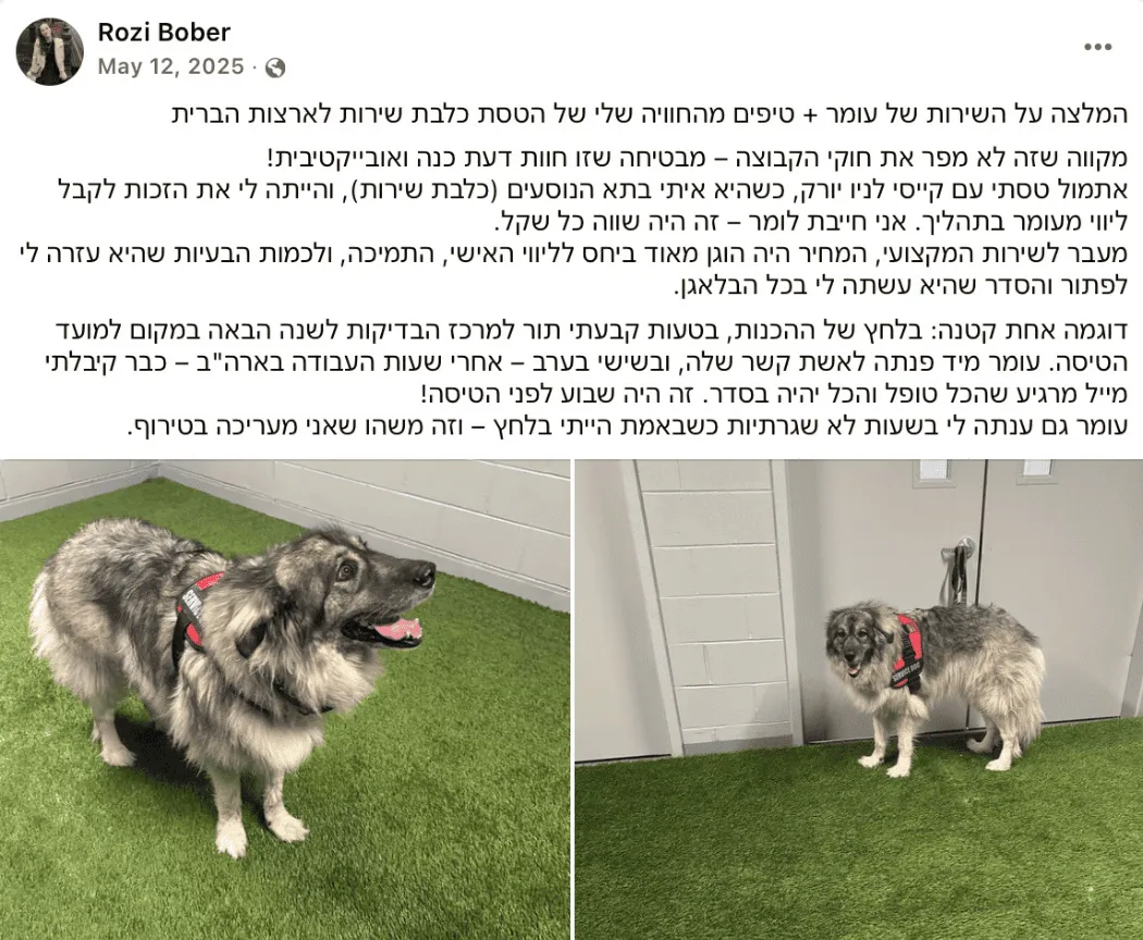 לקוחה ממליצה בוסטון